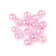 Mărgele din plastic cu efect ab ø13 mm - Roz (15 Bucăți)