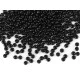 Mărgele nisip preciosa 8/0 - 3 mm - Negru (20 Grame)