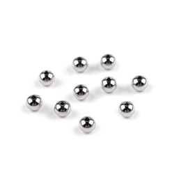 Mărgele din oțel inoxidabil ø6 mm - Platinum (10 Bucăți)
