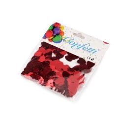 Confetti inimioare - pentru petrecere, nuntă, sărbătoare - Roșu (1 Sac)