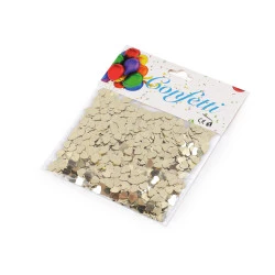 Confetti inimioare - pentru petrecere, nuntă, sărbătoare - Auriu deschis (1 Sac)