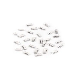 Strasuri hotfix dreptunghi,3x7 mm - Cristal (2 Grame)
