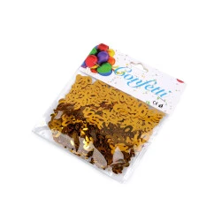 Confetti numere 30; 40; 50; 60 - pentru petreceri, sărbători de zile de naștere - Auriu (1 Sac)