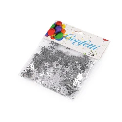 Confetti stele - Argintiu (1 Sac)