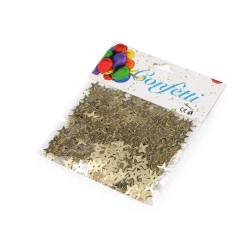 Confetti stele - Auriu deschis (1 Sac)