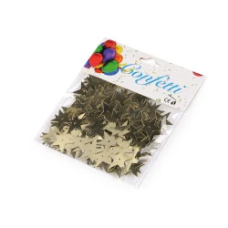 Confetti stele - Auriu deschis (1 Sac)