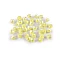 Mărgele clopoțel/fustă din plastic cu efect ab 9x11 mm - Galben deschis (10 Grame)