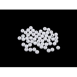 Mărgele de plastic ø6 mm - Off white (10 Grame)