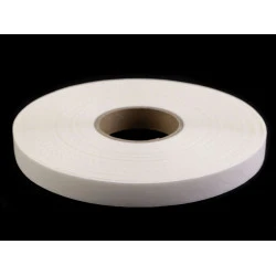 Bandă termoadezivă textile, lățime 15 mm - Alb (100 Metri)