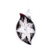 Pandantiv floare din sticla 27x51 mm - Roz deschis (1 Bucată) Pandantiv floare din sticla 27x51 mm - Roz deschis (1 Bucată)