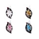 Pandantiv floare din sticla 27x51 mm - Roz deschis (1 Bucată) Pandantiv floare din sticla 27x51 mm - Roz deschis (1 Bucată)