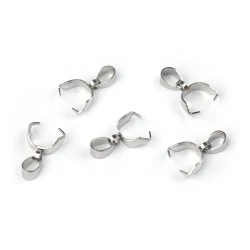 Inel de legătură din oțel inoxidabil pentru pandantive 4x16 mm - Platinum (5 Bucăți)