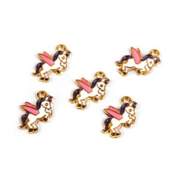 Mini pandantiv animale - Alb (5 Bucăți)