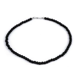 Colier de perle - Negru (1 Bucată)