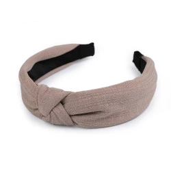 Bentita pentru par cu nod - Bej (1 Bucată)