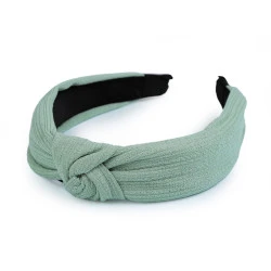 Bentita pentru par cu nod - Verde salvie deschis (1 Bucată)