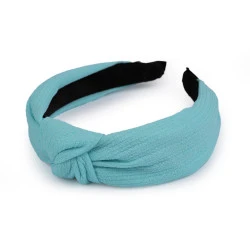 Bentita pentru par cu nod - Bleu nu-mă-uita (1 Bucată)