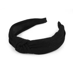 Bentita pentru par cu nod - Negru (1 Bucată)