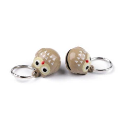 Pandantiv cu clopotel animale, dovleac - Bej (10 Bucăți)