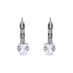 Cercei din oțel inoxidabil cu strasuri - Cristal (1 Pereche)