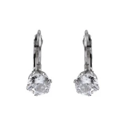 Cercei din oțel inoxidabil cu strasuri - Cristal (1 Pereche)