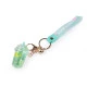 Breloc cu lichid și sclipici - Verde deschis (1 Bucată)