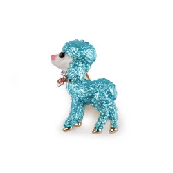 Broșă iepure, oaie, girafă, vulpe - Bleu nu-mă-uita (1 Bucată)