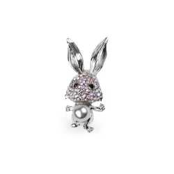 Brosa iepure, caine - Cristal ab (1 Bucată)