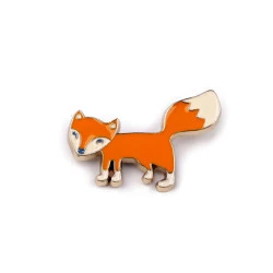 Broșă câine, elefant, vulpe - Portocaliu (1 Bucată)