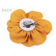 Brosa / podoaba capilara floare din satin ø14,5 cm - Galben muștar (1 Bucată)
