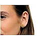 Cercei din oțel inoxidabil cu strasuri - Auriu (1 Pereche)