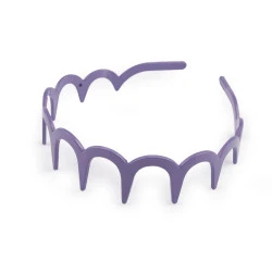 Bentita din plastic pentru par - Mov închis (1 Bucată)
