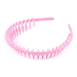 Bentita din plastic cu pieptene - Roz deschis (1 Bucată)