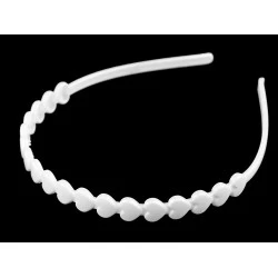 Bentita din plastic pentru păr - Alb (1 Bucată)