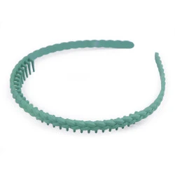 Bentita din plastic cu pieptene - Verde salvie inchis (1 Bucată)