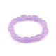 Bratara elastcica din margele de sticla - Roz (1 Bucată)