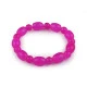Bratara elastcica din margele de sticla - Roz (1 Bucată)