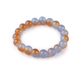 Bratara elastica din margele de sticla - Albastru delta (1 Bucată)