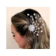 Pieptene de păr cu pietre strasuri - Cristal (1 Bucată)