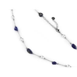 Colier din oțel inoxidabil - Albastru delta (1 Bucată)