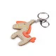 Breloc / pandantiv cheie lup, cal - Maro (1 Bucată)