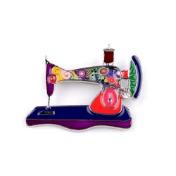 Broșă mașină de cusut - Mov vânătă (1 Bucată)