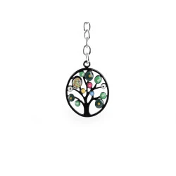 Breloc bufniță, arborele vieții - Verde (1 Bucată)