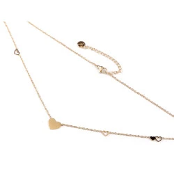 Colier inimă din oțel inoxidabil - Auriu (1 Bucată)
