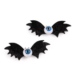 Agrafe de păr pentru petrecere halloween - Negru (1 Card)