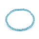 Bratara elastica cu margele fatetate - Albastru azur (1 Bucată)