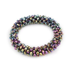 Bratara / elastic de par din margele - Multicolor (1 Bucată)