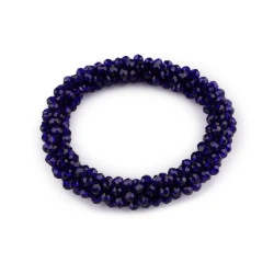 Bratara / elastic de par din margele - Bleumarin (1 Bucată)