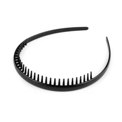 Cordeluță de păr cu pieptene - Negru (12 Bucăți)