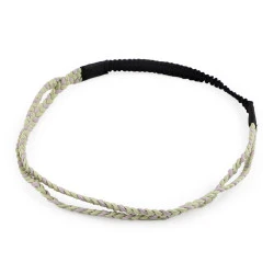 Bentiță elastică de păr - Verde pastel deschis (1 Bucată)